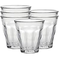DURALEX 1026AB06 - 6 Vidrio de agua Picardie sin marca de llenado- 220 ml- paquete de 6